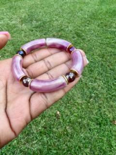 Acrylic Tube Beaded Bracelets
